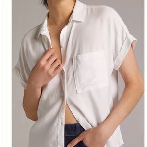 Anthropologie | Cloth & Stone Breezy Button-down White Blouse